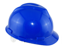 Blue color PE materials v type industrial safety helmet