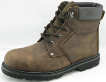 97055 crazy horse leather safety shoes