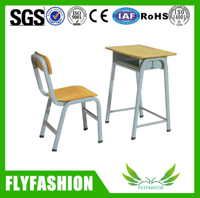 Escritorio y silla (SF-81S) de la escuela de la alta calidad de los muebles de escuela solos
