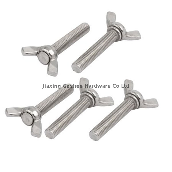 ANSI / ASME B 18.17 tornillos de cabeza de ala de acero inoxidable sujetadores