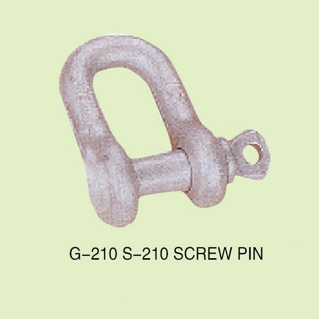 G-210 S-210 US TYPE HIGH TENSILE FORGED DEE SHACKLE