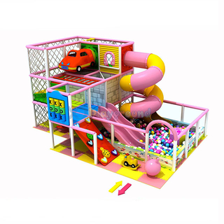 Candy Theme Small Indoor Playground Equipment with Ball Pit