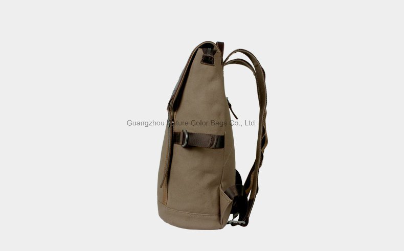 Leisure Casual Canvas Backpack for Student and Campus