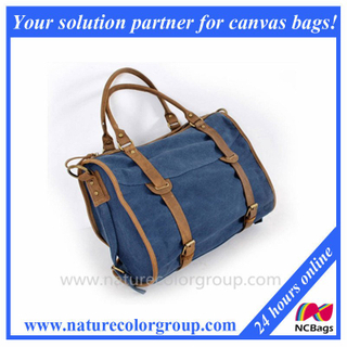 Cotton Canvas Messenger Bag, Canvas Shoulder Handbag Bag for Women