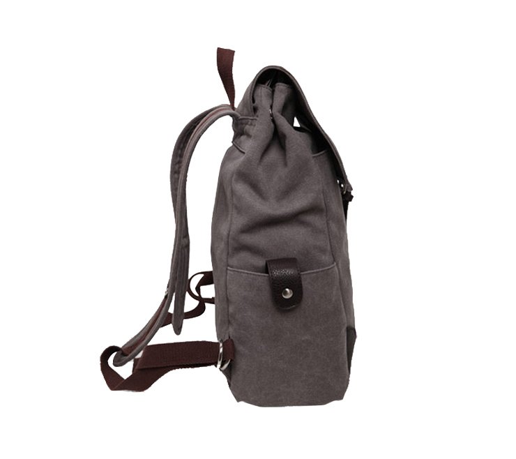 Trendy Knapsack Canvas Backpack for College Students