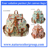 Mushroom Print Backpack Double Shoulder Bag (RSB-005)
