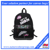 Cute Black Canvas Backpack for Girls