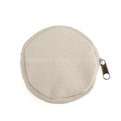 SMB-002 Canvas small coin purse small round zipper case