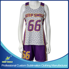 Custom Sublimation Girl's Lacrosse Clothing with Race Back Reversibles and Short