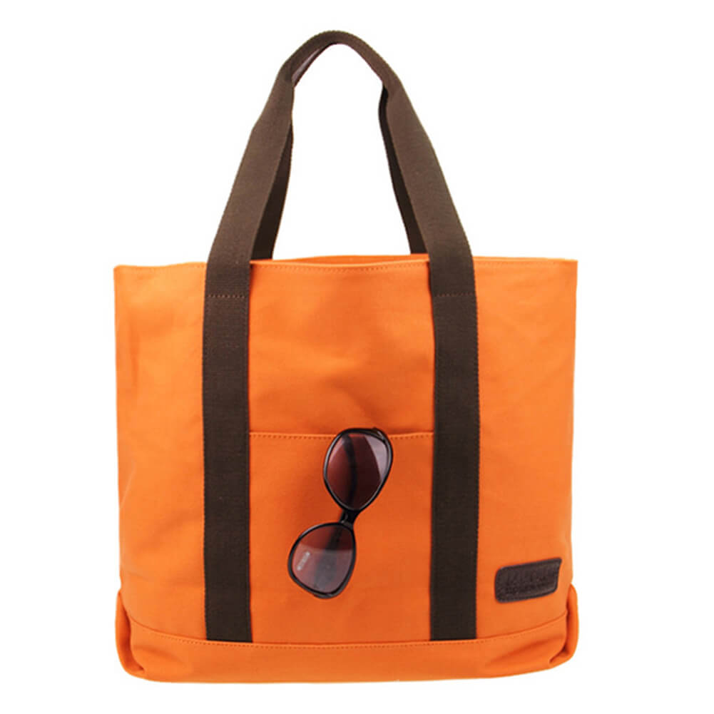 Orange Sturdy Polyester Beach Bag