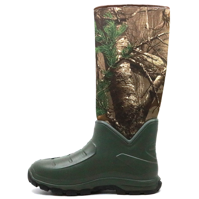 Anti Slip Oil Acid Resistant PU Safety Rain Boots Composite Toe