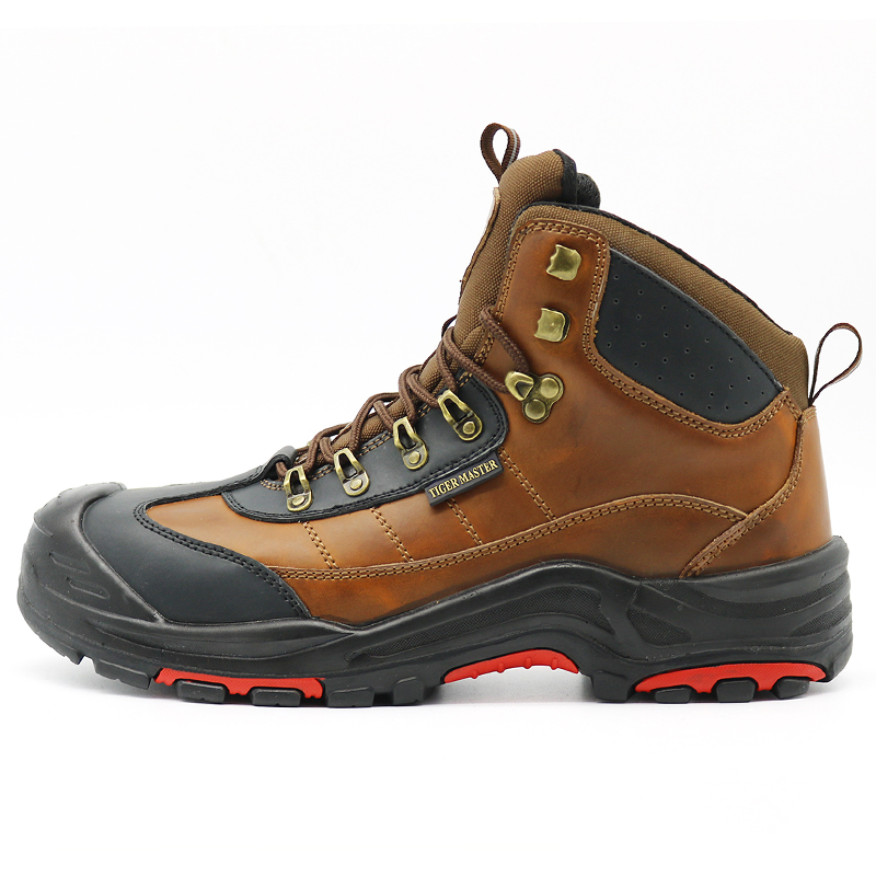 High Quality Oil Resistant Composite Toe Puncture Proof Leather Safety Boots