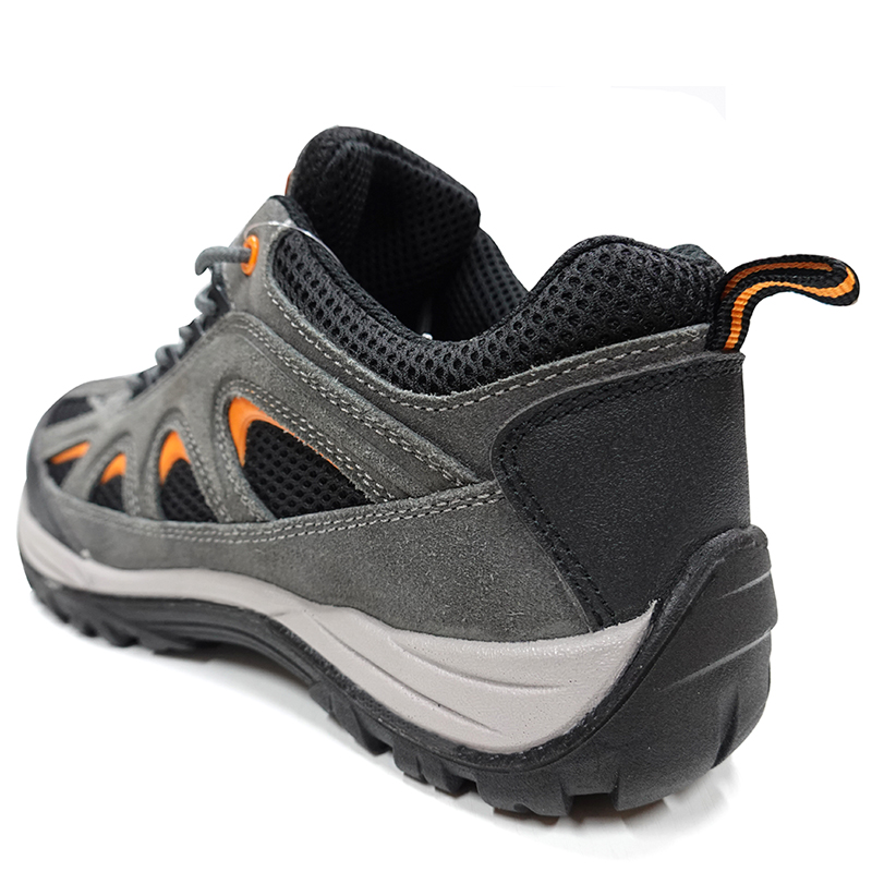PU Sole Suede Leather Metal Free Hiking Sport Safety Shoes Composite Toe