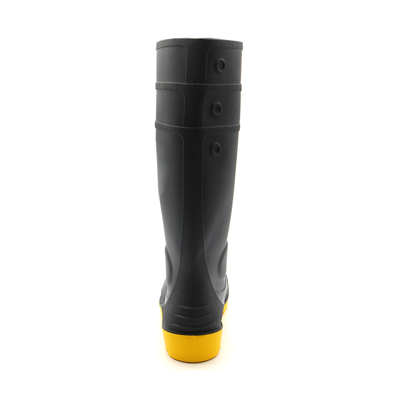 CE Steel Toe Anti Puncture Pvc Safety Rain Boots for Construction