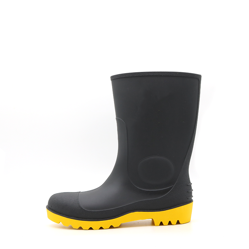 CE Verified Anti Puncture Pvc Safety Rain Boots Steel Toe
