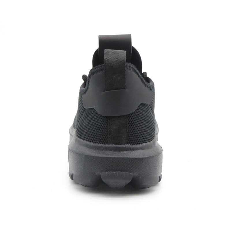 Black Soft EVA Sole Steel Toe Light Weight Safety Shoes Men Work
