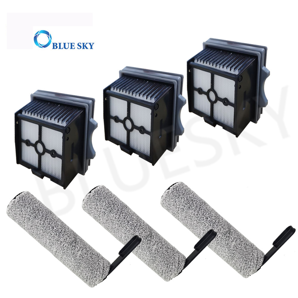 Kit de filtro de limpiador de cepillos para aspiradora Compatible con piezas de aspiradora inalámbrica delgada Tineco 2,0