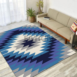 Non-slip Printed Area Rug Rectangle Bedroom Floor Carpet