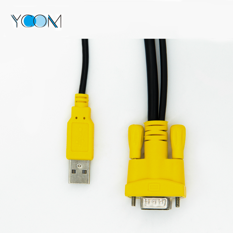 VGA to DVI Cable Display Monitor with USB Cable