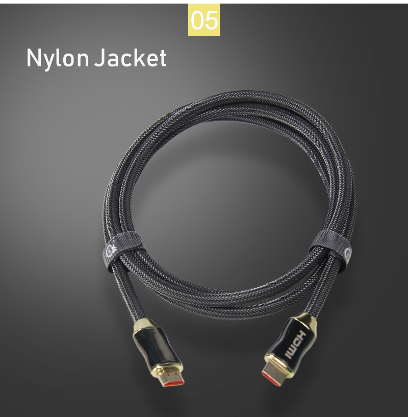 Metal Casing 4K 3D HDMI Cable with Gold Plated Interface