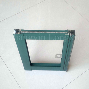 Green Powder Coated Aluminium Frame for Casement Window
