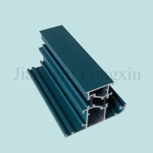 Green Powder Coated Aluminum Extrusion for Windows, Thermal Break
