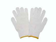 Cotton knitted wrist gloves