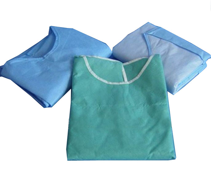 Disposable Folding Surgical Gown With Long or Short Sleeve