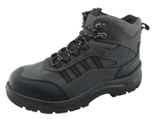 Microfiber leather sports style work safety shoes