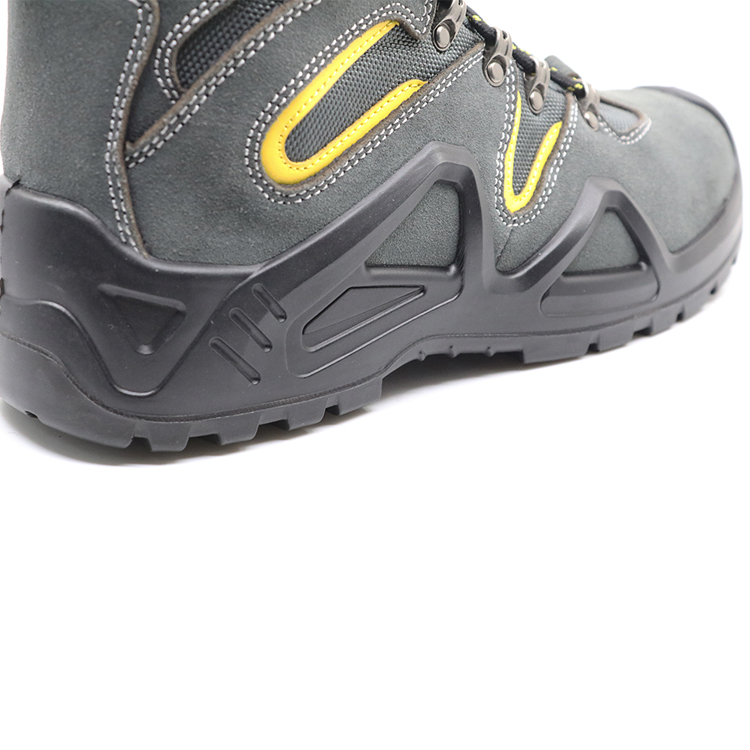ENS021 fashionable antistatic suede leather hiking safety shoe fiber toe