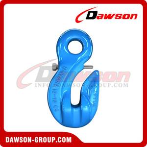 DS1023 G100 Special Eye Grab Hook with Safety Pin for Adjust Chain Length