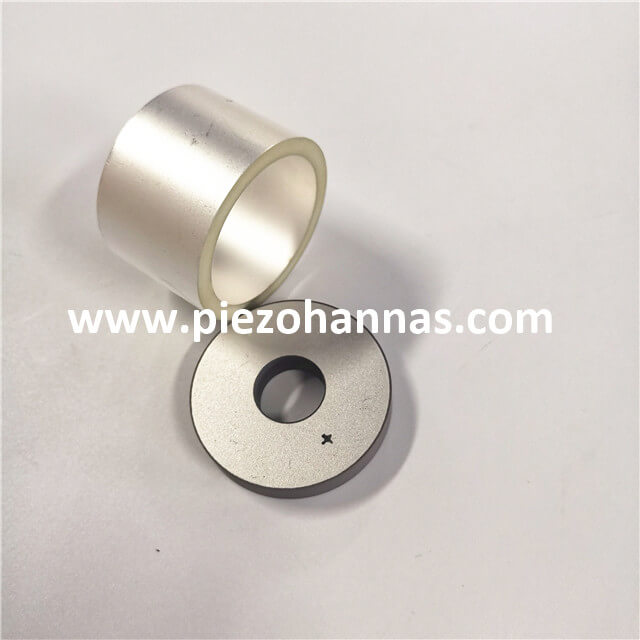 Transdutor piezoelétrico de anel piezoelétrico personalizado para testes não destrutivos