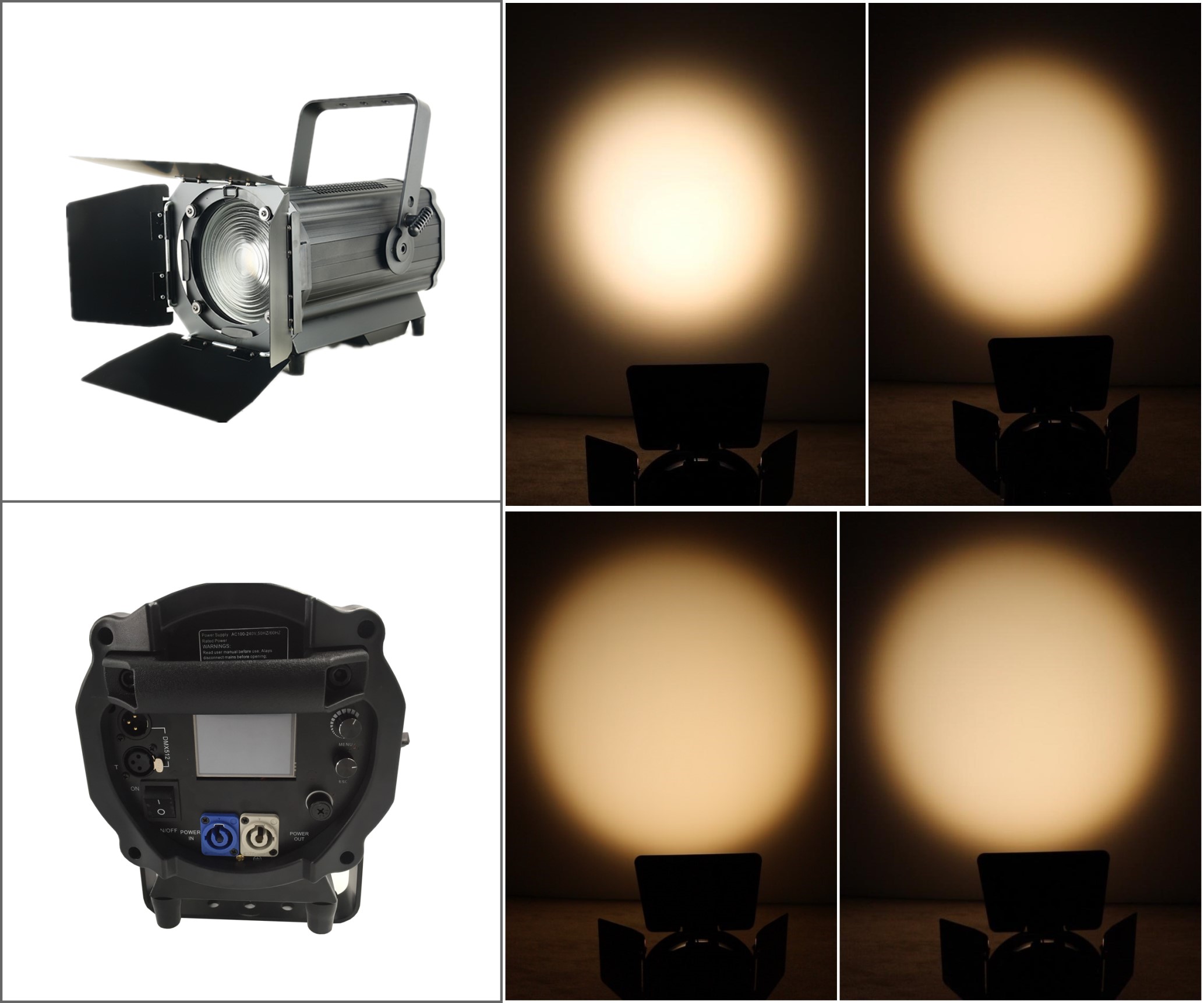 Bi-color led fresnel lighting reflector led fresnel