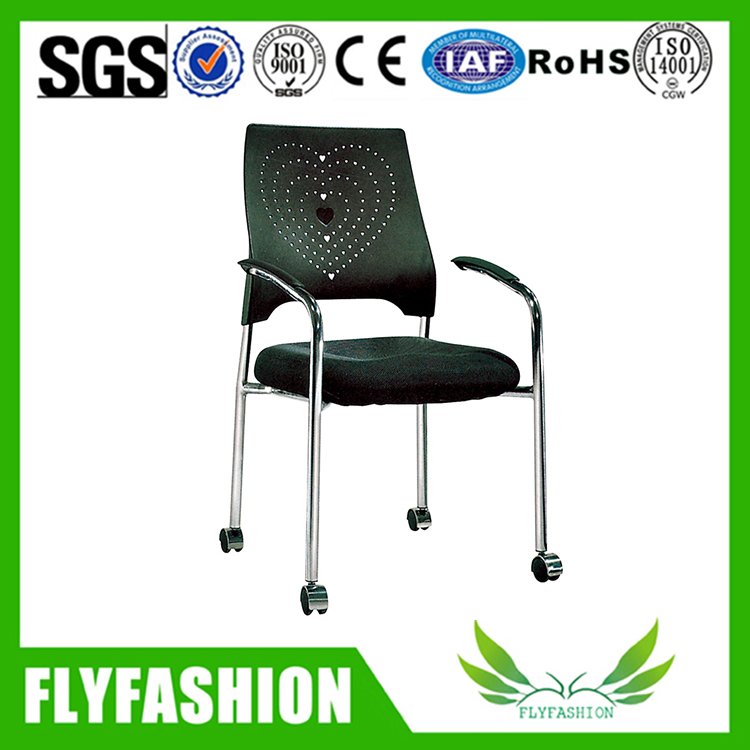 Soft Fabric Office Stackable Training Chairs with wheels(OC-124)