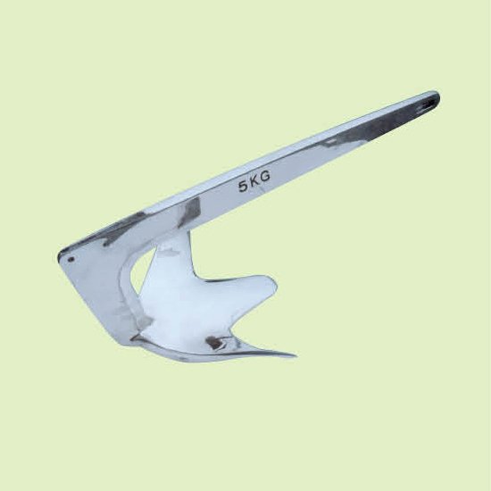 STAINLESS STEEL BRUCE ANCHOR, MIRROR POLISHED