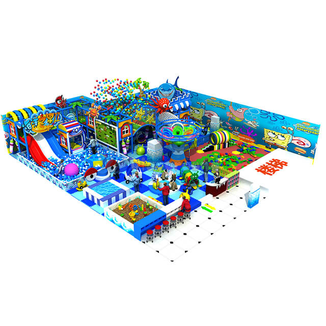 Ocean Theme Kids Used Indoor Playground Equipment with Ball Pit