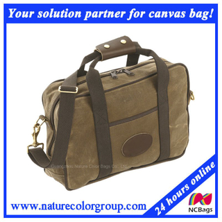 Mens Simple Casual Canvas Messenger Shoulder Work Bag