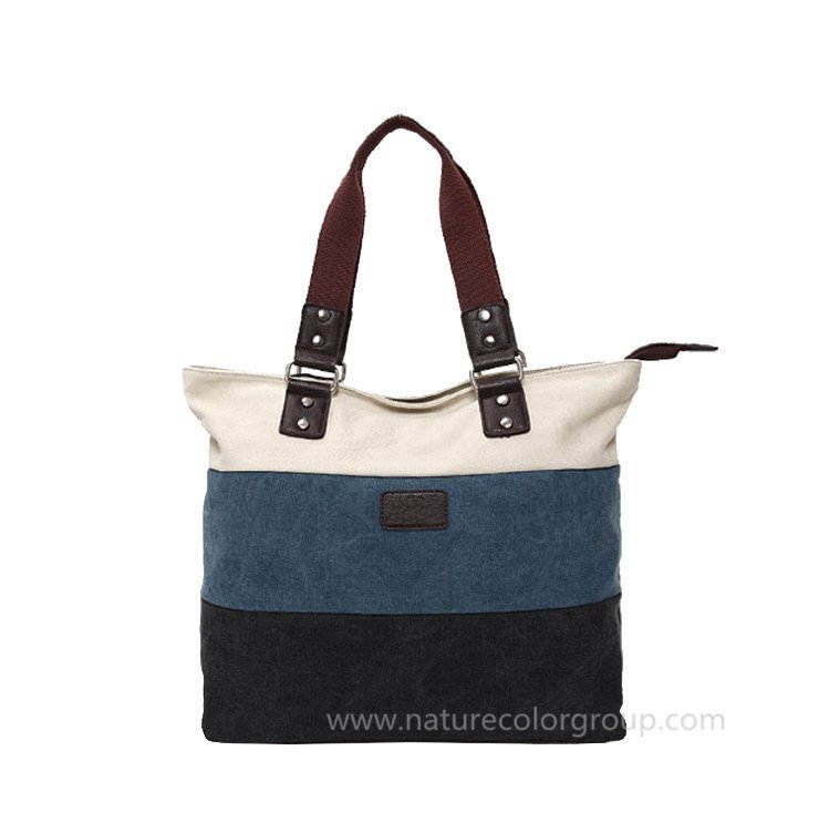 Trendy Canvas Tote Handbag for Ladies