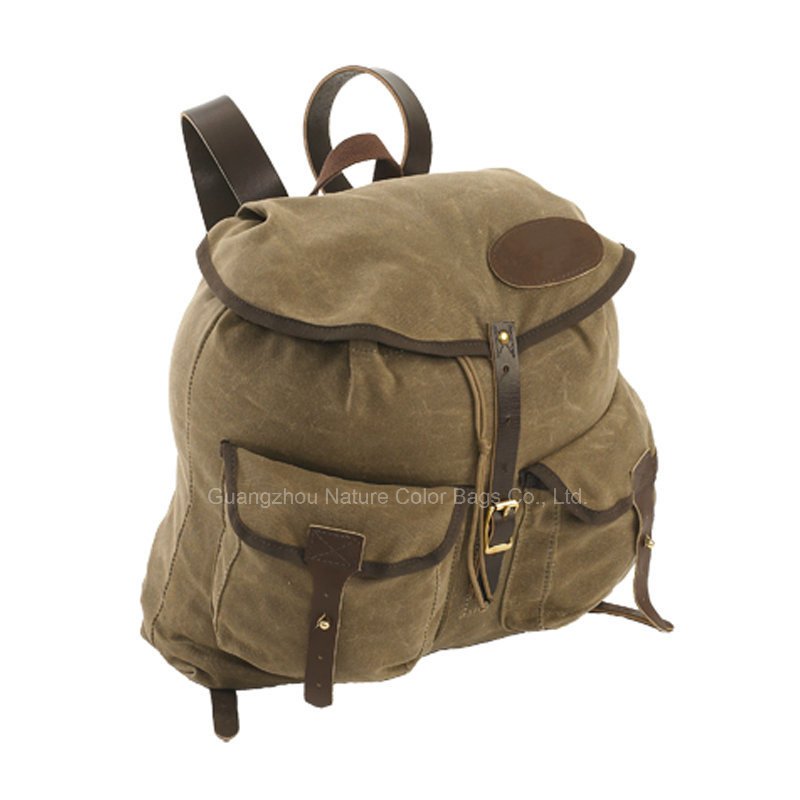 Mens Fashion Casual Canvas Backpack for Traveling or Trips