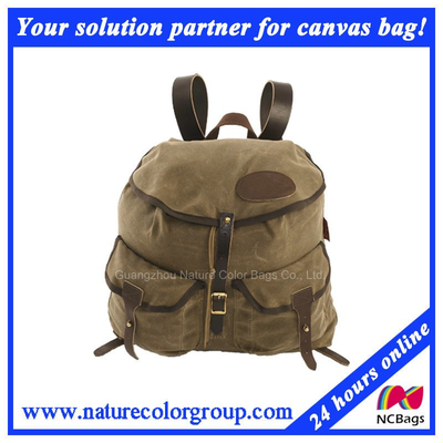 Mens Fashion Casual Canvas Backpack for Traveling or Trips