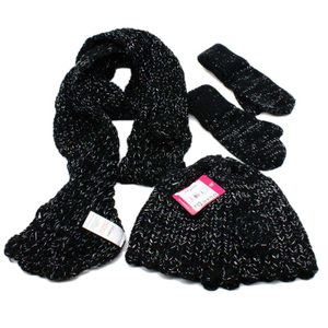 Fashion knitted hat&scarf&glove sets
