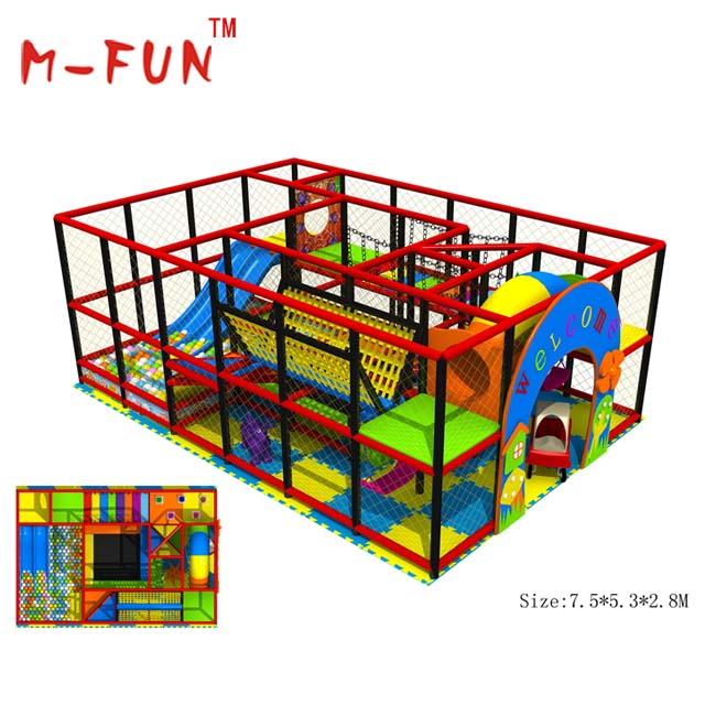 Indoor plastic playground equipment