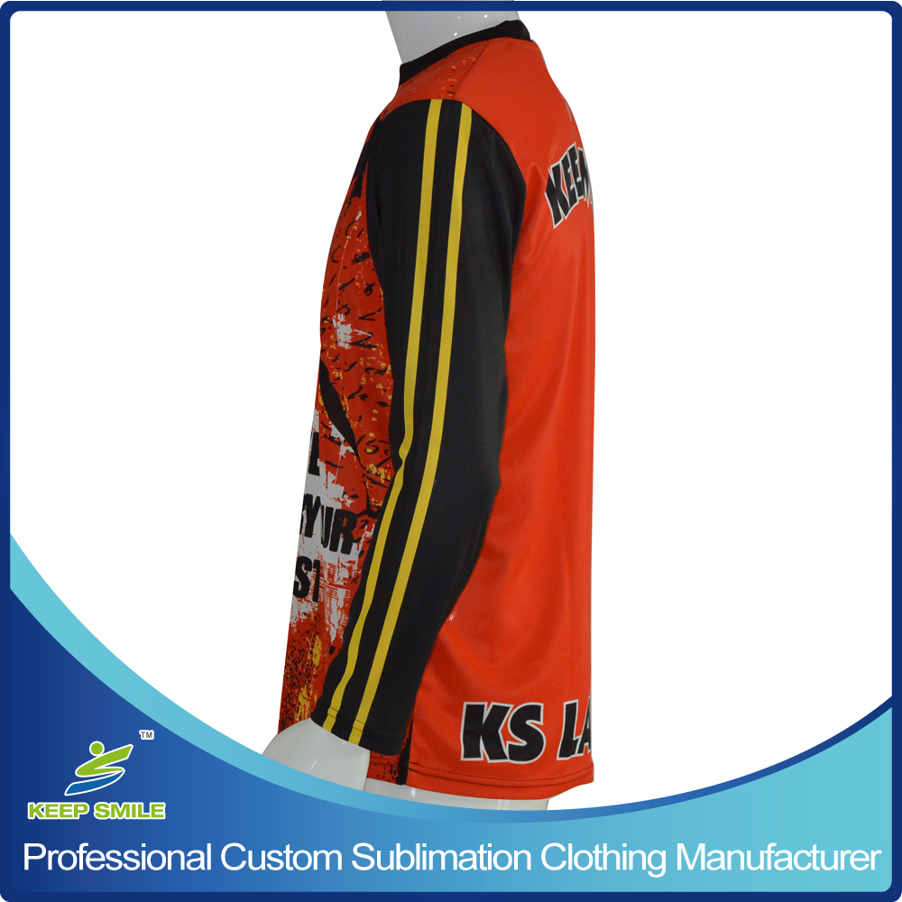 Long Sleeve Sublimation T-Shirts for Sports Wear