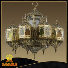 Lámpara de cobre amarillo del estilo árabe del hotel (009)