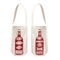 Personalized wine bottle gift bags 
