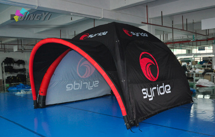Two Inflatable Advertising Tents Connect, Marquee Event Display Gazebo with front roof