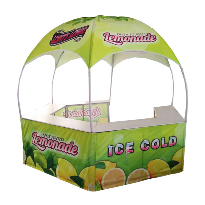 Trade Show Canopy Tents Hexagonal Kiosk Dome Tent For Promotion Custom Branding Booth