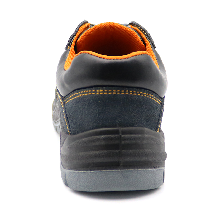 Anti Slip Suede Leather Sport Style Work Shoes Steel Toe