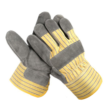 10.5 Inch Cow Split Leather Construction Combination Safety Gloves