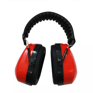 Red HDPE Soundproof Construction Safety Ear Muff